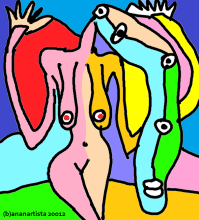 "UN DONNONE" - (b)ananartista orgasmo Sbuff - digital art - www.bananartista.com